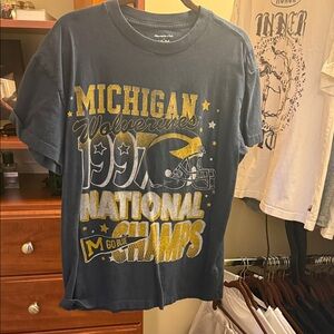 Abercrombie & Fitch Blue Michigan Wolverines Tee